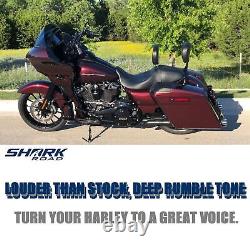 4.5 Slip On Mufflers for 2017-UP Harley Touring, Street Glide Exhaust, Road King