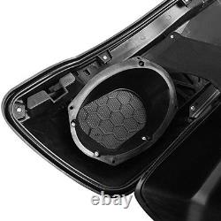 4 Extended Hard Saddlebag 6x9 Speaker Lids for Road King Street Glide 2014-2024