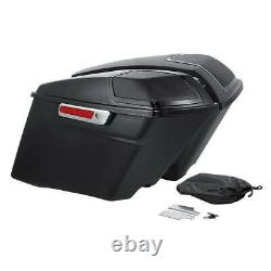 4 Painted Stretched Saddlebags Fit For Harley Road King Street Glide FLT 14-22