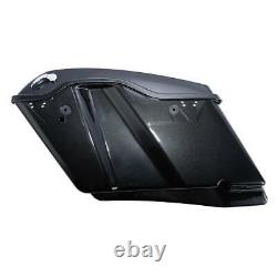 4 Painted Stretched Saddlebags Fit For Harley Road King Street Glide FLT 14-22