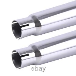 4 Slip On Muffler Exhaust Pipes for Harley Road King Street Electra Glide 95-16