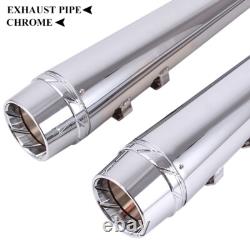 4 Slip On Mufflers Exhaust Pipes For DNA Harley Electra Road King Street Glide