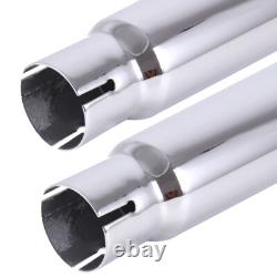 4 Slip On Mufflers Exhaust Pipes For DNA Harley Electra Road King Street Glide