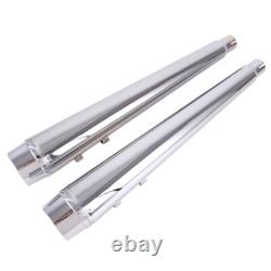 4 Slip On Mufflers Exhaust Pipes For DNA Harley Electra Road King Street Glide