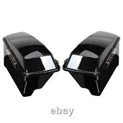 4 Stretched Extended Hard Saddle Bags For Harley Street Glide Road King 93-13