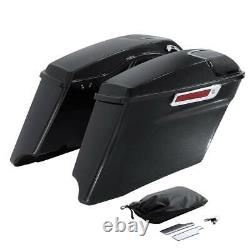 4 Stretched Saddlebag Fit For Harley CVO Road King Street Electra Glide 2014-24