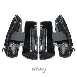 4 Stretched Saddlebag Fit For Harley CVO Road King Street Electra Glide 2014-24