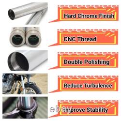 41mm Fork Tubes Chrome For Harley Street Glide Road King Touring 84-13 45972-09