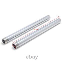 49mm Chrome Fork Tubes #45500113 For Harley Street Glide Road King Touring 14-23