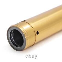 49mm Chrome Gold Fork Tubes For Harley Touring 2014-2024 Road King Street Glide
