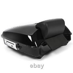 5.5 Razor Tour Pack Pak Trunk Backrest For Harley Road King Street Glide 14-24