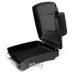 5.5 Razor Tour Pack Pak Trunk Backrest For Harley Road King Street Glide 14-24