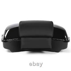 5.5 Razor Tour Pack Pak Trunk Backrest For Harley Road King Street Glide 14-24