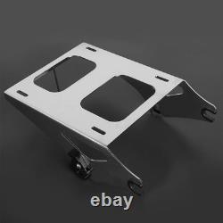 5.5 Razor Trunk Backrest Pad Chrome Bracket Road King Street Glide 2014-Later