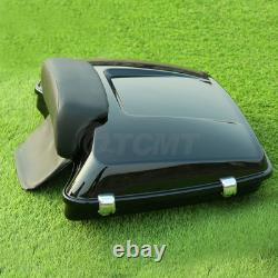 5.5'' Razor Trunk Pad Mount Rack Fit For Harley Road King Street Glide 1997-2008