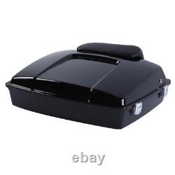5.5 Trunk w Backrest Pad & Rack for Touring Road King Street Glide 2009-2013