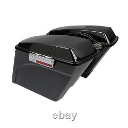 5 Extended Saddlebag Speaker Lids Fit For Harley Road King Street Glide 93-13