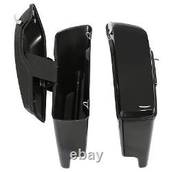 5 Stretched Extended Hard Saddlebags For Harley Street Glide Road King 14-23