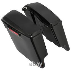 5 Stretched Extended Hard Saddlebags For Harley Street Glide Road King 14-24