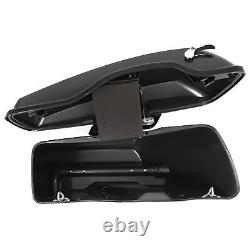 5 Stretched Extended Hard Saddlebags For Harley Street Glide Road King 14-24