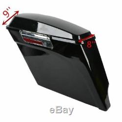 5 Stretched Extended Saddle Bags Fit For Harley Street Glide Road King 1993-13