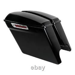 5 Stretched Extended Saddlebags Bag Fit For Harley Road King Street Glide 93-13