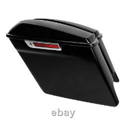 5 Stretched Extended Saddlebags Bag Fit For Harley Road King Street Glide 93-13