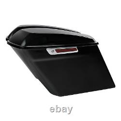 5 Stretched Extended Saddlebags Bag Fit For Harley Road King Street Glide 93-13