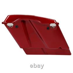 5 Stretched Hard Saddlebags Fits For Harley Road King Street Glide 1993-2013