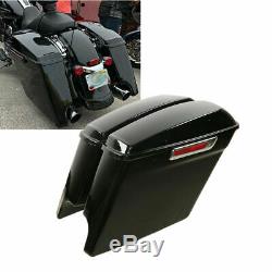 5 Stretched Hard Saddlebags For Harley Touring Road King Street Glide 2014-2020