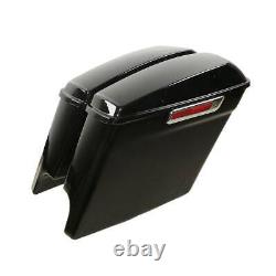 5 Stretched Saddlebags Fit For Harley Touring Road King Street Glide 2014-2022