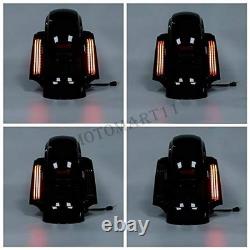 5 Stretched Saddlebags & Rear Fender for Harley Touring Road King CVO Street