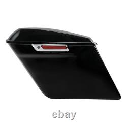 5 Stretched Saddlebags With Chrome Latches For Road King Street Glide 2014-2023