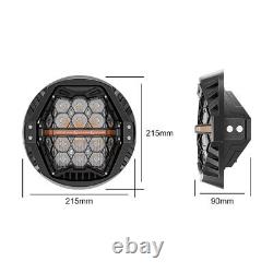 7 LED LED Headlight for Electra Glide/Road King/Street Glide with Hi-Lo Amber DRL
