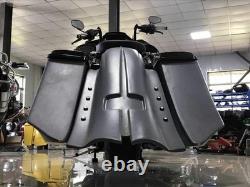 7 Stretched Fiberglass Saddlebags for Touring Road King Street Glide 2014+