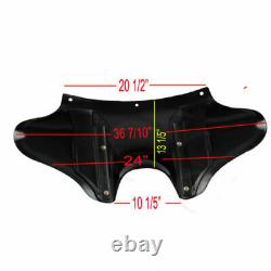 ABS Black Front Outer Batwing Fairing Fit For Harley Road King Street Glide Dyna