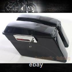 ABS Hard Saddlebags Saddle Bags For Harley Road King FLHR Ultra Classic 1994-13
