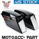 Abs Hard Saddlebags Saddle Bags For Harley Road King Street Electra Glide 94-13