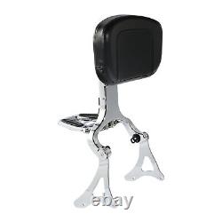 Adjustable Driver Passenger Backrest Fit For Harley Road King Street Glide 14-22