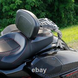 Adjustable Driver Passenger Backrest Fit For Harley Road King Street Glide 14-22