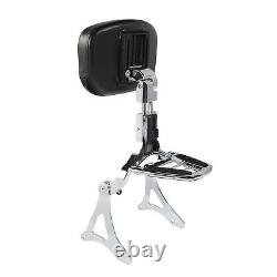 Adjustable Driver Passenger Backrest Fit For Harley Road King Street Glide 14-22