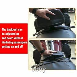 Adjustable Rider Backrest For Harley Touring Road King Street Glide FLTRX 09-19