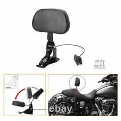 Adjustable Rider Backrest For Harley Touring Road King Street Glide FLTRX 09-19