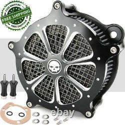 Air Cleaner Intake Filter For Harley Touring Road King Street Glide Dyna Softail
