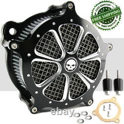 Air Cleaner Intake Filter For Harley Touring Road King Street Glide FLHR/X 08-16