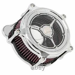 Air Cleaner Intake Filter System Kit For Harley Touring Street Glide Road King