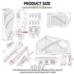 Aluminum Floorboards Footboards For Harley Touring Street Road King Glide US