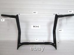 Ape Hanger Handlebar 14 4 Harley Touring Softail Road King Street 09-22