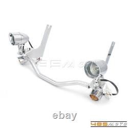 Auxiliary Turn Signals Spot Fog Lights Bracket for Harley Road King Street Glide