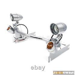 Auxiliary Turn Signals Spot Fog Lights Bracket for Harley Road King Street Glide